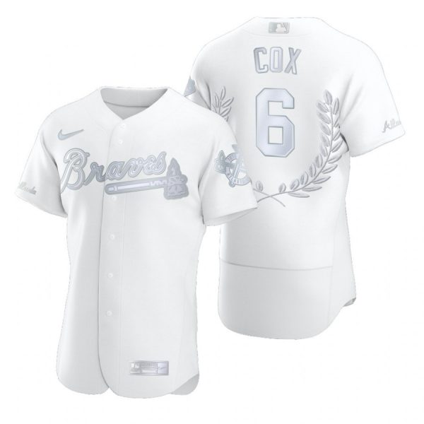 Personalized Men’s Bobby Cox Atlanta Braves Flex Base Jersey White Award