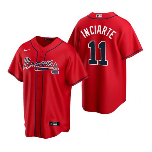 Personalized Men’s #11 Ender Inciarte Atlanta Braves Cool Base Jersey Red