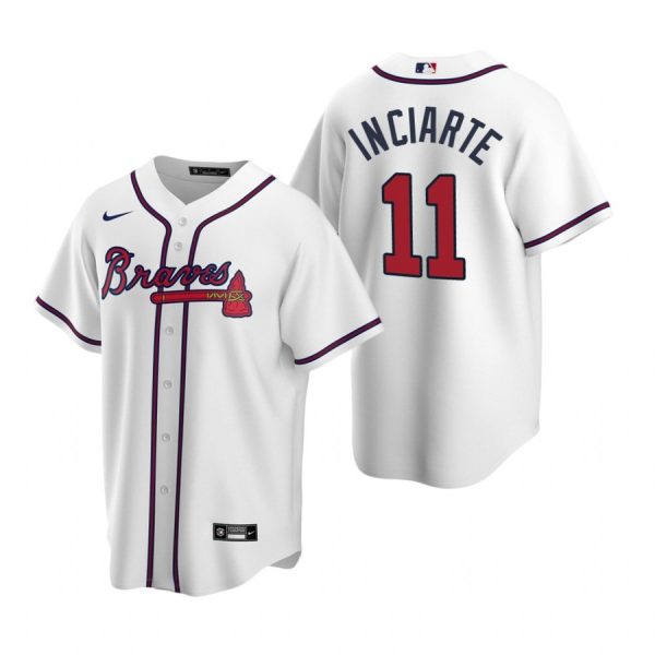 Personalized Men’s #11 Ender Inciarte Atlanta Braves Cool Base Jersey White
