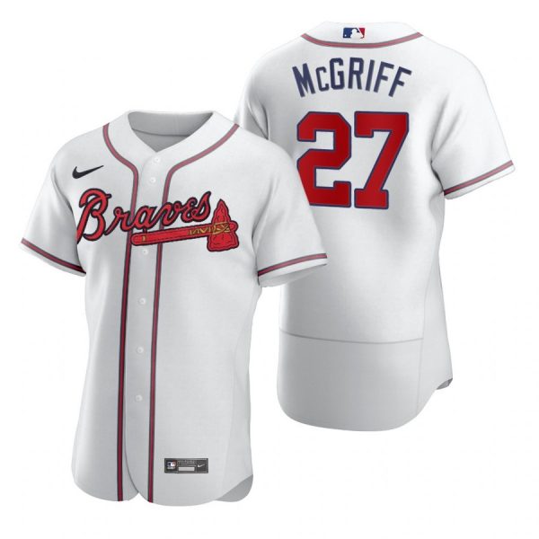 Personalized Men’s Fred Mcgriff Atlanta Braves Flex Base Jersey White