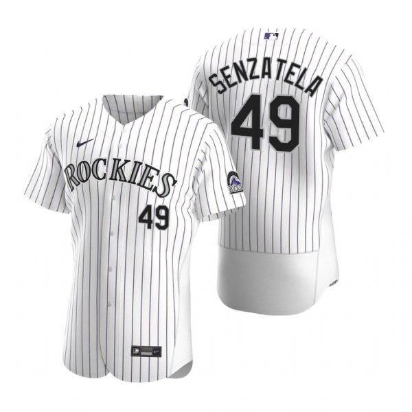 Personalized Men’s Antonio Senzatela Colorado Rockies Flex Base Jersey White