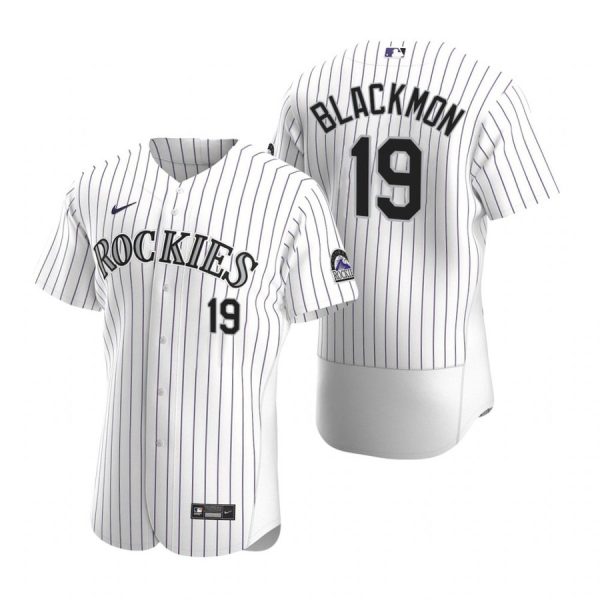 Personalized Men’s Charlie Blackmon Colorado Rockies Flex Base Jersey White