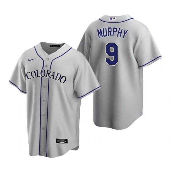 Personalized Men’s Daniel Murphy Colorado Rockies Cool Base Jersey Gray
