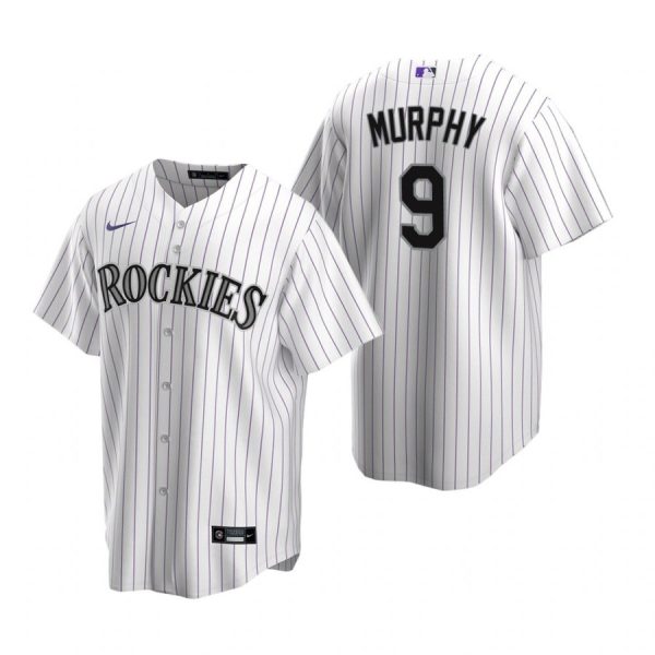 Personalized Men’s Daniel Murphy Colorado Rockies Cool Base Jersey White