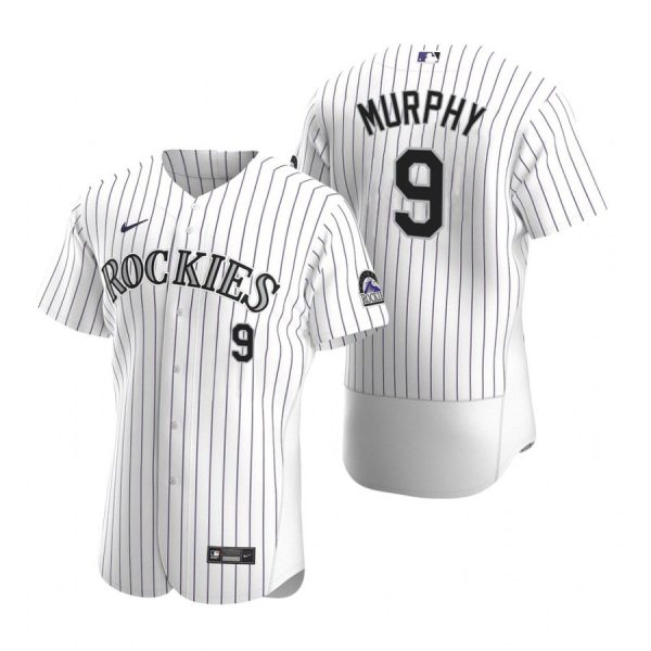 Personalized Men’s Daniel Murphy Colorado Rockies Flex Base Jersey White