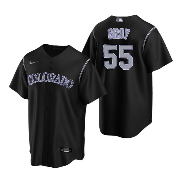 Personalized Men’s Jon Gray Colorado Rockies Cool Base Jersey Black