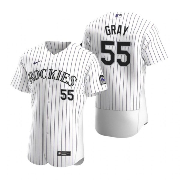 Personalized Men’s Jon Gray Colorado Rockies Flex Base Jersey White