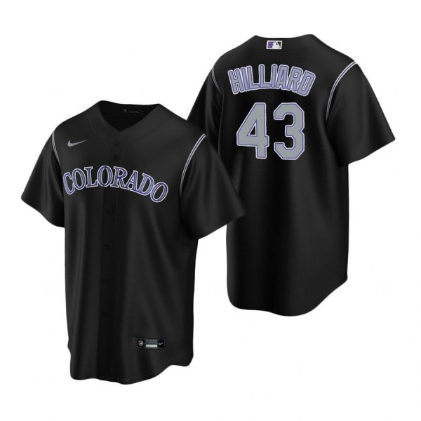 Personalized Men’s Sam Hilliard Colorado Rockies Cool Base Jersey Black