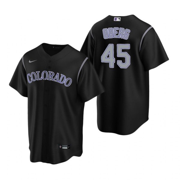 Personalized Men’s Scott Oberg Colorado Rockies Cool Base Jersey Black