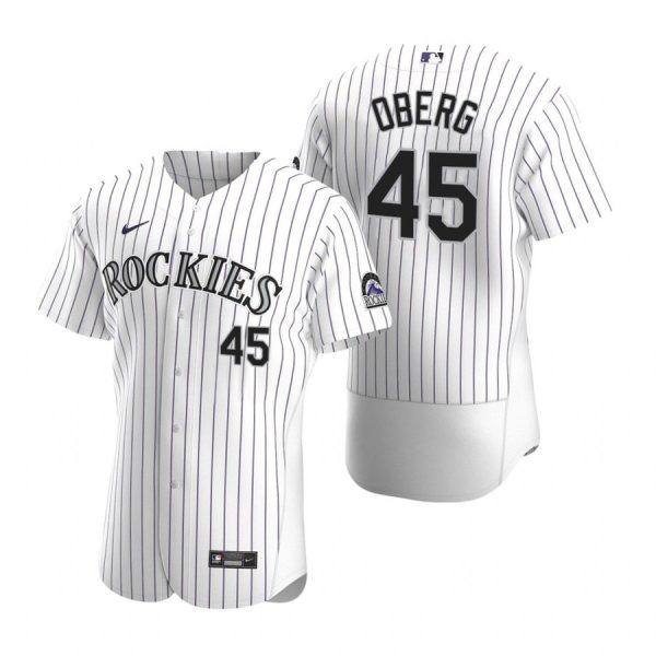 Personalized Men’s Scott Oberg Colorado Rockies Flex Base Jersey White