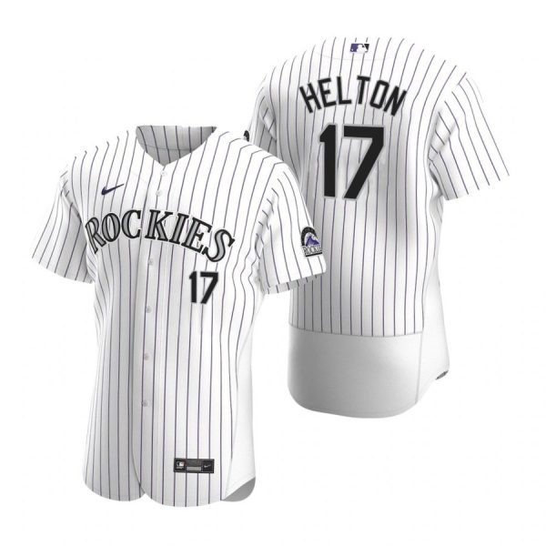 Personalized Men’s Todd Helton Colorado Rockies Flex Base Jersey White