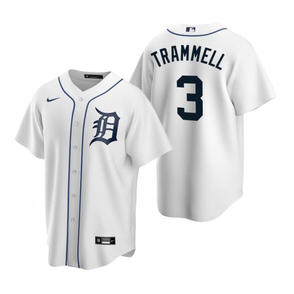 Personalized Men’s Alan Trammell Detroit Tigers Cool Base Jersey White