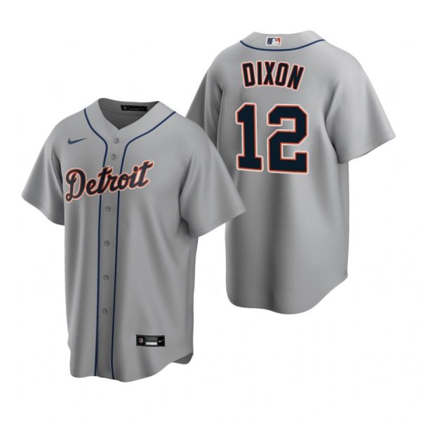 Personalized Men’s Brandon Dixon Detroit Tigers Cool Base Jersey Gray