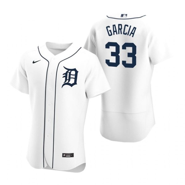 Personalized Men’s Bryan Garcia Detroit Tigers Flex Base Jersey White