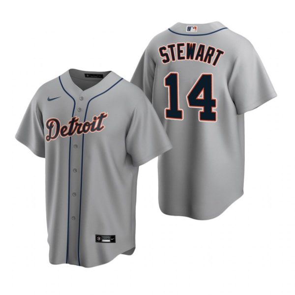 Personalized Men’s Christin Stewart Detroit Tigers Cool Base Jersey Gray
