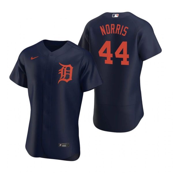 Personalized Men’s Daniel Norris Detroit Tigers Flex Base Jersey Navy Orange