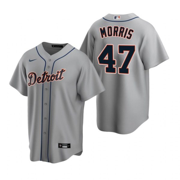 Personalized Men’s Jack Morris Detroit Tigers Cool Base Jersey Gray