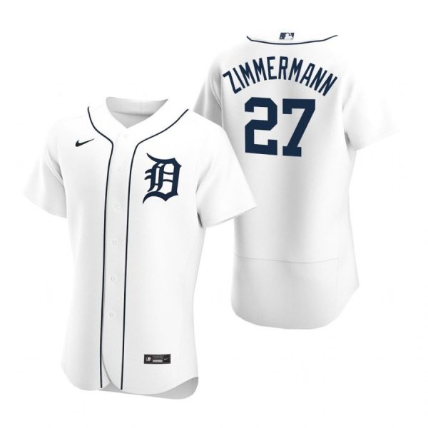 Personalized Men’s Jordan Zimmermann Detroit Tigers Flex Base Jersey White