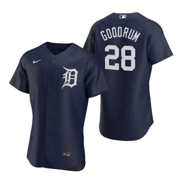 Personalized Men’s Niko Goodrum Detroit Tigers Flex Base Jersey White