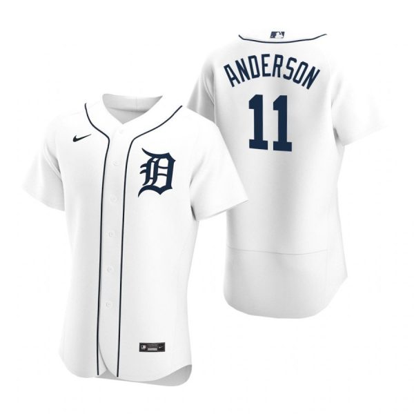 Personalized Men’s Sparky Anderson Detroit Tigers Flex Base Jersey White
