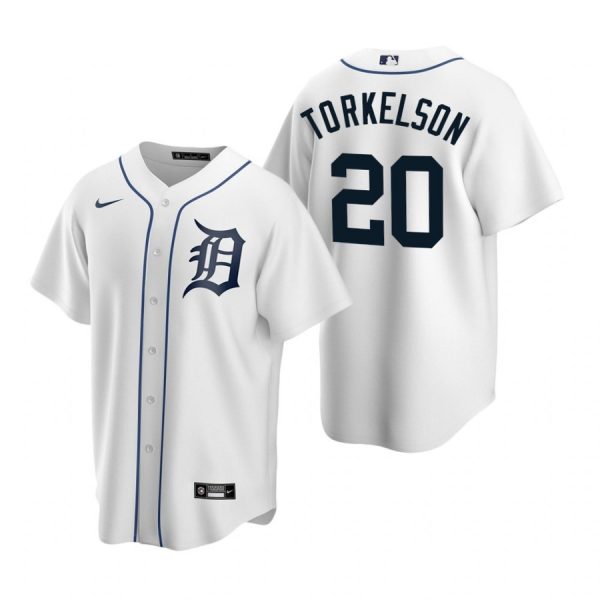 Personalized Men’s Spencer Torkelson Detroit Tigers Cool Base Jersey White