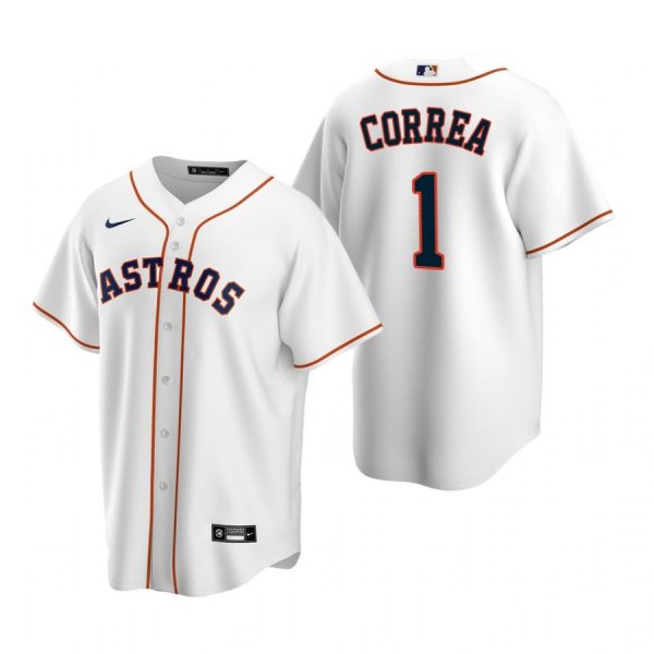 Personalized Men’s Carlos Correa Houston Astros Cool Base Jersey White