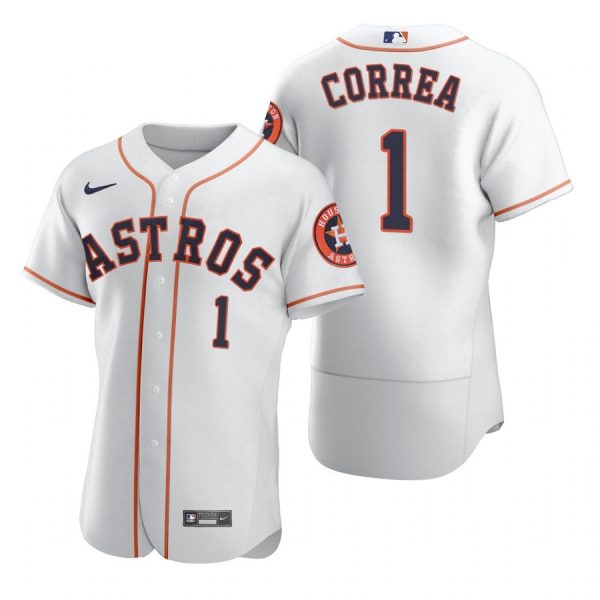 Personalized Men’s Carlos Correa Houston Astros Flex Base Jersey White