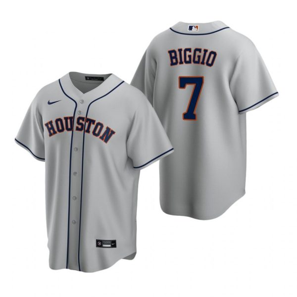 Personalized Men’s Craig Biggio Houston Astros Cool Base Jersey Gray