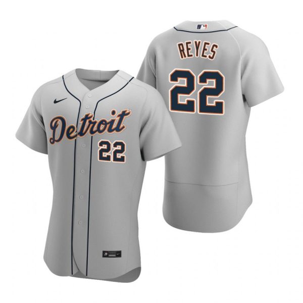 Personalized Men’s Victor Reyes Detroit Tigers Flex Base Jersey Gray