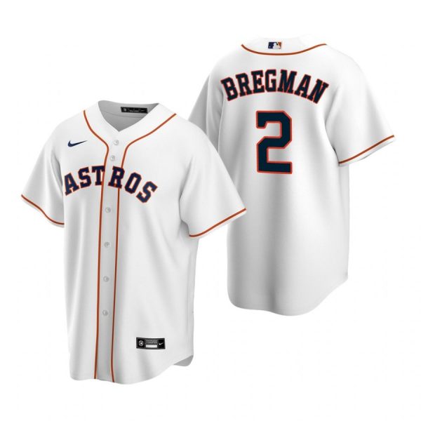 Personalized Men’s Alex Bregman Houston Astros Cool Base Jersey White