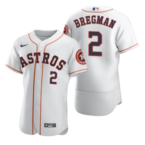 Personalized Men’s Alex Bregman Houston Astros Flex Base Jersey White