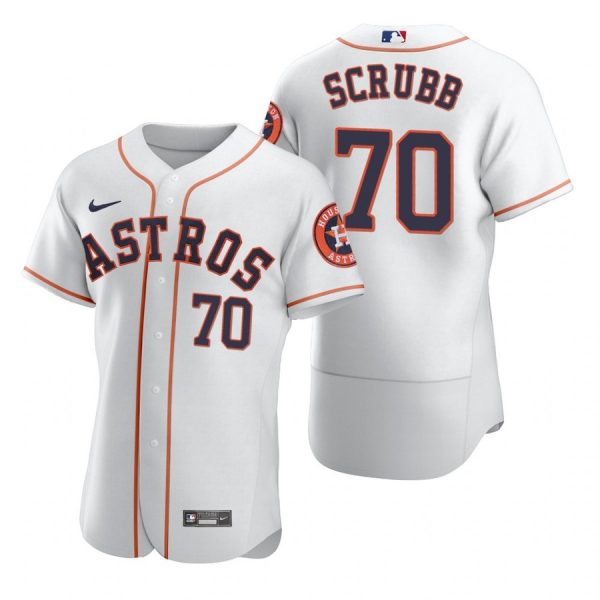 Personalized Men’s Andre Scrubb Houston Astros Flex Base Jersey White