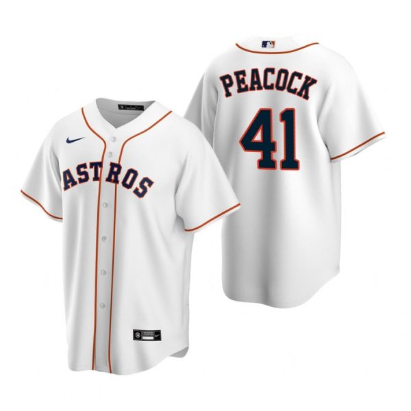 Personalized Men’s Brad Peacock Houston Astros Cool Base Jersey White