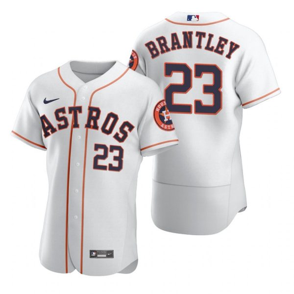 Personalized Men’s Michael Brantley Houston Astros Flex Base Jersey White