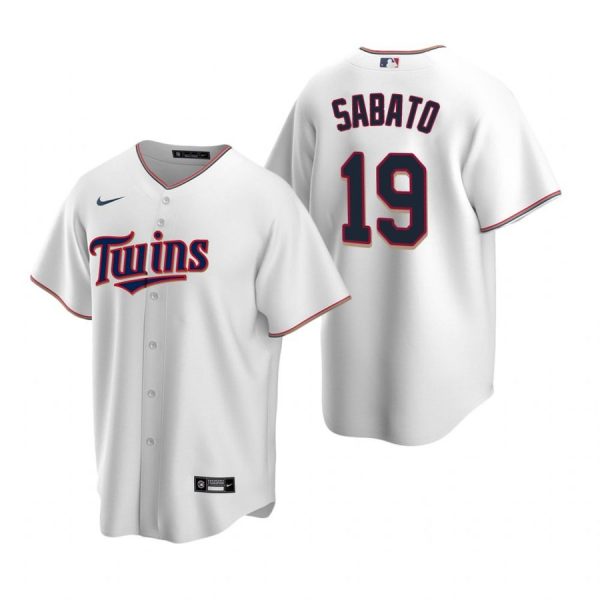 Personalized Men’s Aaron Sabato Minnesota Twins Cool Base Jersey White
