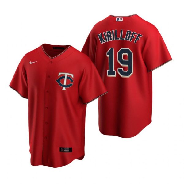 Personalized Men’s Alex Kirilloff Minnesota Twins Cool Base Jersey Red