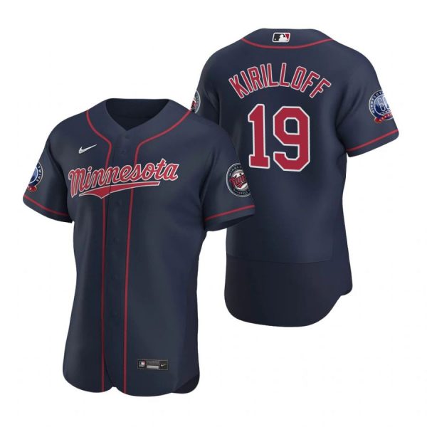 Personalized Men’s Alex Kirilloff Minnesota Twins Flex Base Jersey Navy