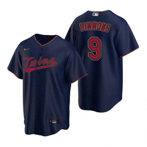 Personalized Men’s Andrelton Simmons Minnesota Twins Cool Base Jersey Navy