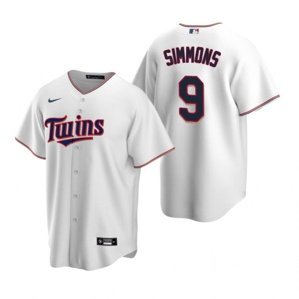 Personalized Men’s Andrelton Simmons Minnesota Twins Cool Base Jersey White