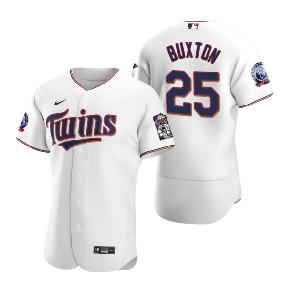 Personalized Men’s Byron Buxton Minnesota Twins Flex Base Jersey White
