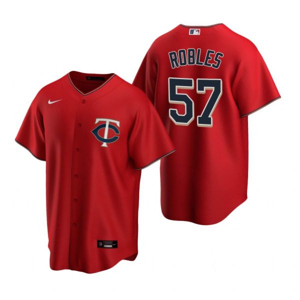 Personalized Men’s Hansel Robles Minnesota Twins Cool Base Jersey Red