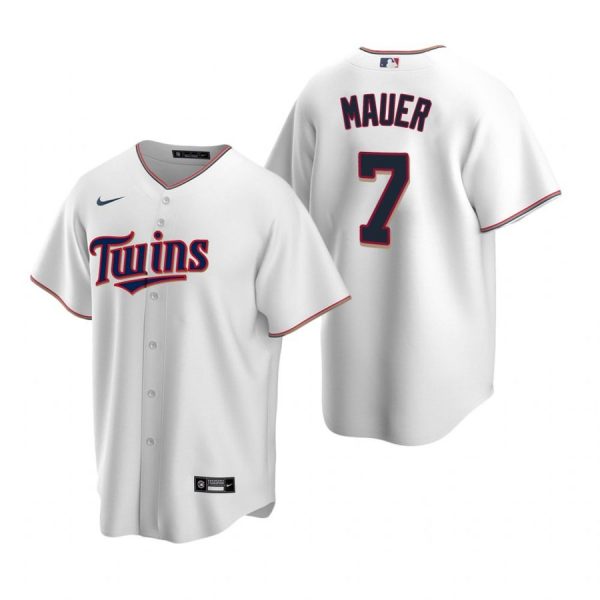 Personalized Men’s Joe Mauer Minnesota Twins Cool Base Jersey White