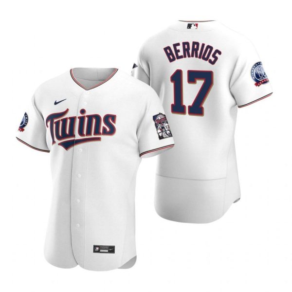 Personalized Men’s Jose Berrios Minnesota Twins Flex Base Jersey White