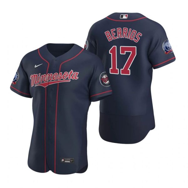 Personalized Men’s Jose Berrios Minnesota Twins Flex Base Jersey Navy