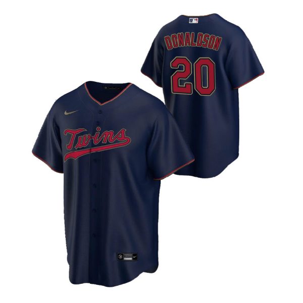Personalized Men’s Josh Donaldson Minnesota Twins Cool Base Jersey Navy