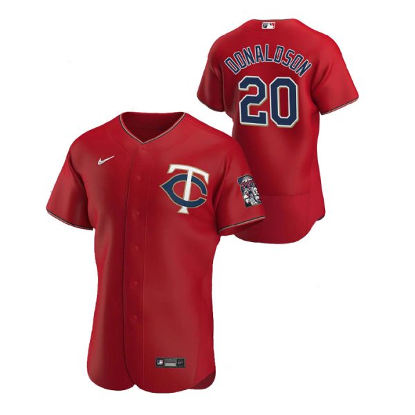 Personalized Men’s Josh Donaldson Minnesota Twins Flex Base Jersey Red