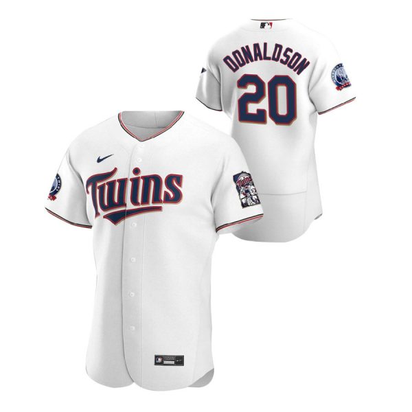 Personalized Men’s Josh Donaldson Minnesota Twins Flex Base Jersey White