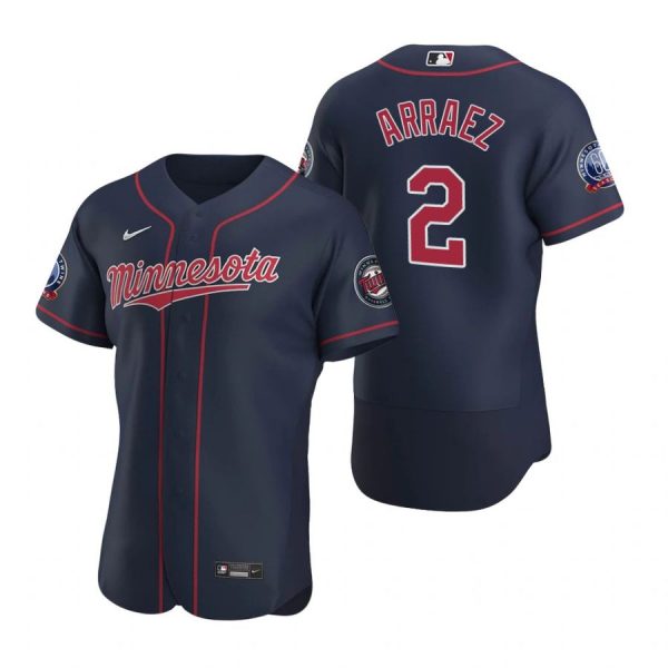 Personalized Men’s Luis Arraez Minnesota Twins Flex Base Jersey Navy