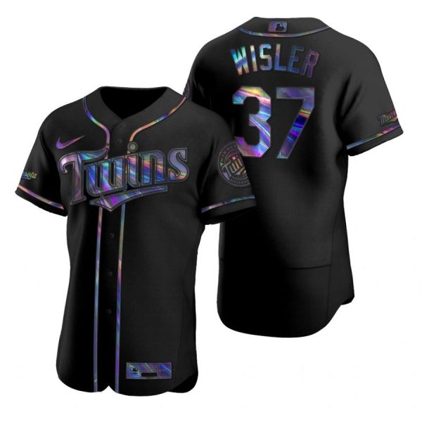 Personalized Men’s Matt Wisler Minnesota Twins Black Holographic Jersey Black Holographic