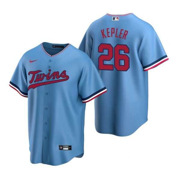 Personalized Men’s Max Kepler Minnesota Twins Cool Base Jersey Light Blue